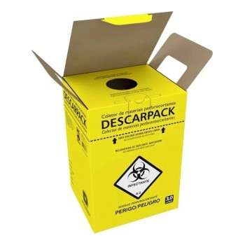 Caixa Coletora De Material Perfurocortante 3 Litros Descarbox