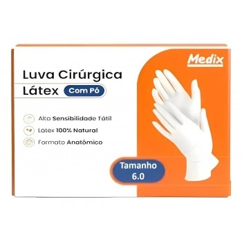 LUVA CIRUR. ESTERIL 6.0 PAR (SUPREME) - MEDIX
