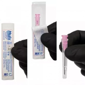 AGULHA HIP. 40X1,20 C/100UN ROSA - MEDIX