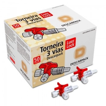 TORNEIRA 3 VIAS LUER LOCK - DESCARPACK