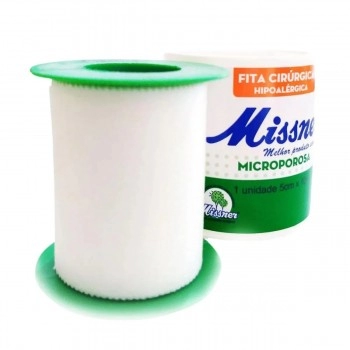 Fita Cirúrgica Microporosa Hipoalérgica 5cmx10m - Missner