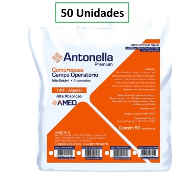 CAMPO OPERATÓRIO 23X25 8G ANTONELLA C/50 UNID.