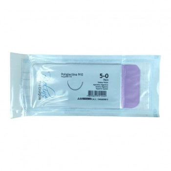 FIO VICRYL (POLIGLACTINA 910) 5-0 C/AG 1,5-70CM - BIOLINE