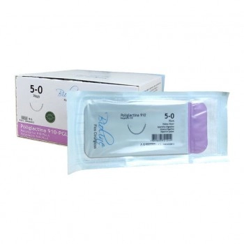 FIO VICRYL (POLIGLACTINA 910) 5-0 C/AG 1,5-70CM - BIOLINE