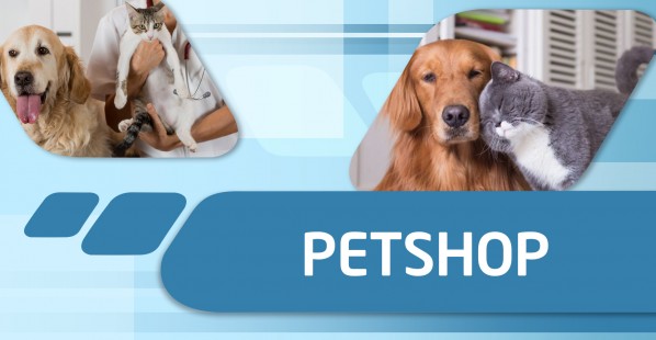 Produtos veterinários e pet shop para cães e gatos